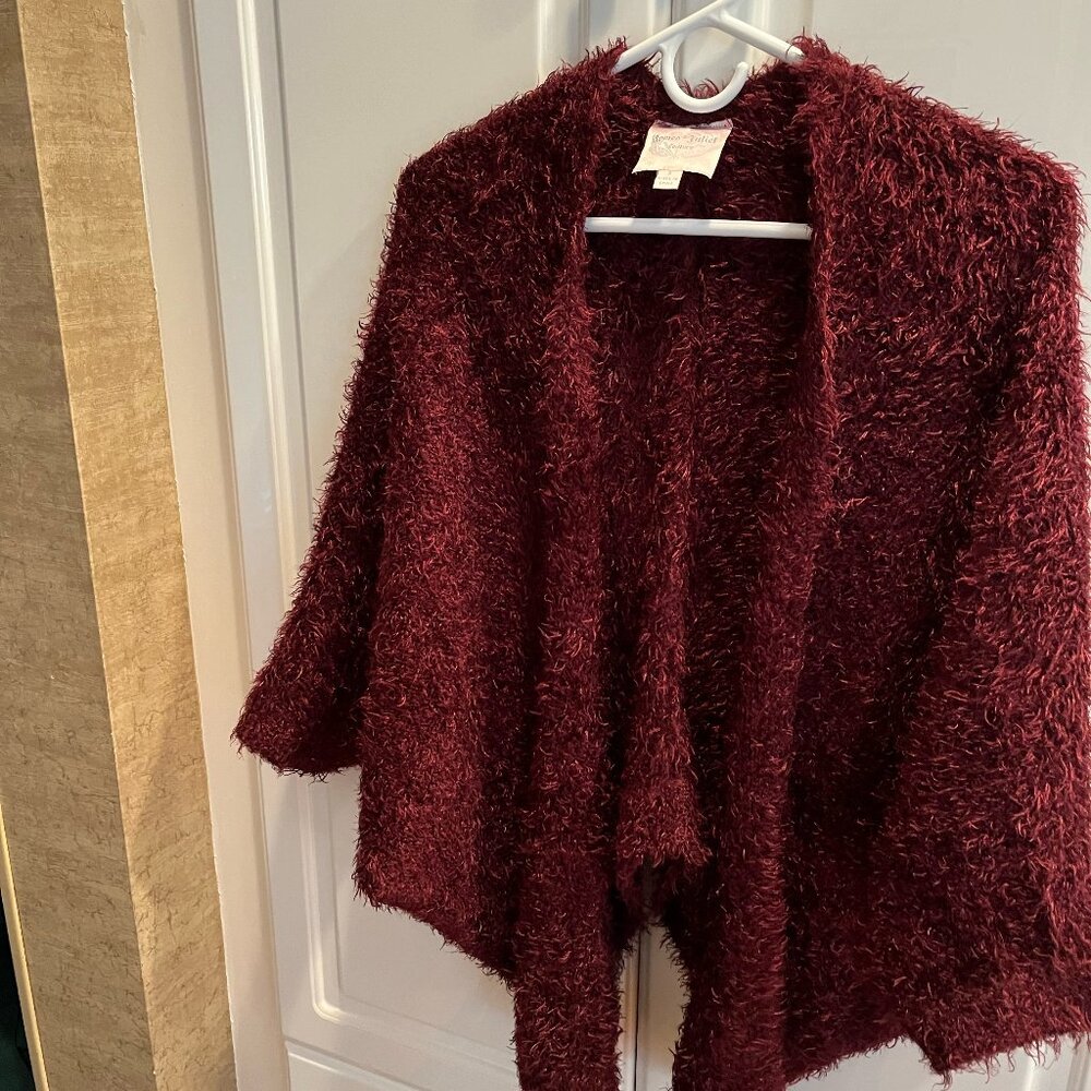 Maroon sweater by Romeo and Juliet Couture